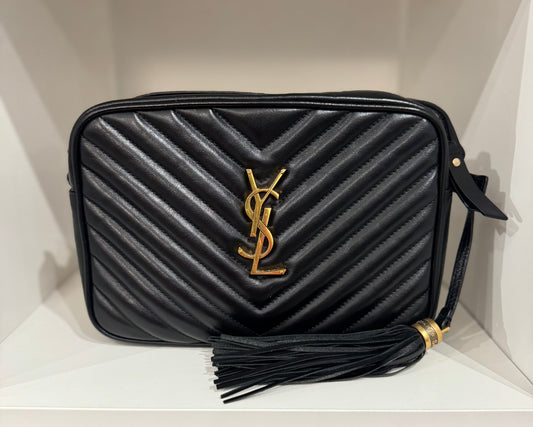 SAINT LAURENT Medium Lou YSL Monogram Leather Camera Bag
