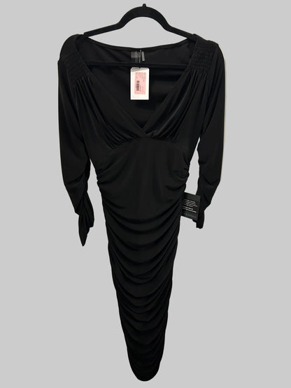 NEW* NORMA KAMALI Black Ruched Dress - Size M