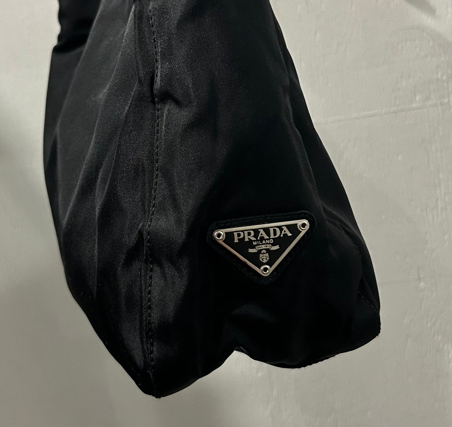 PRADA Nylon Tessuto Lucite Top Handle