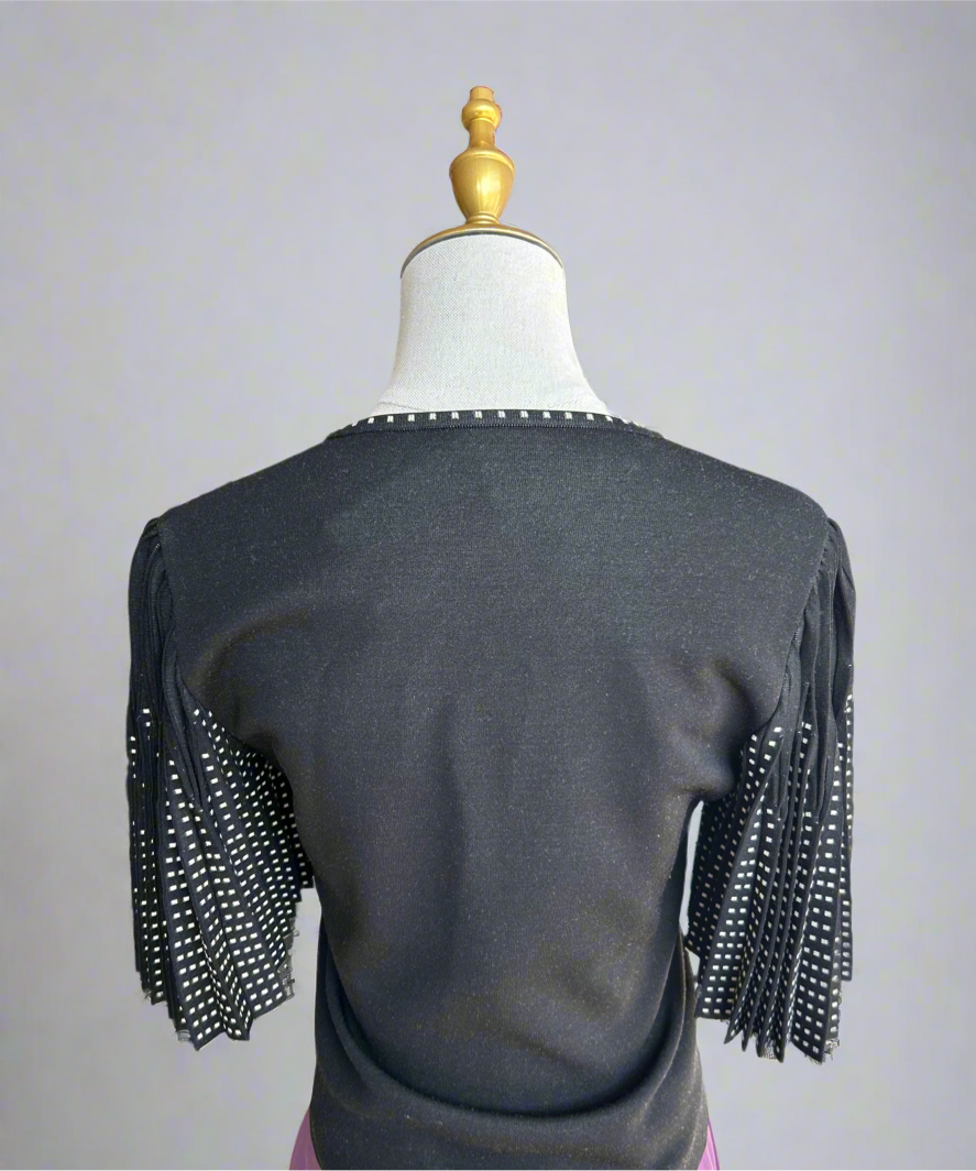 ALEXANDER MCQUEEN Pleated Sleeve Knit - Size s