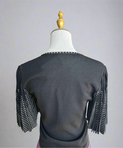 ALEXANDER MCQUEEN Pleated Sleeve Knit - Size s