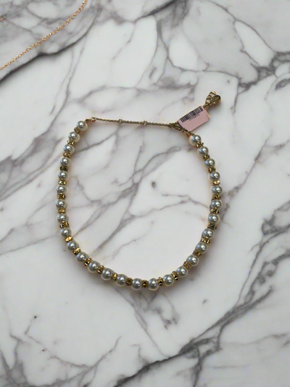 VALENTINO Pearl and Stud Necklace