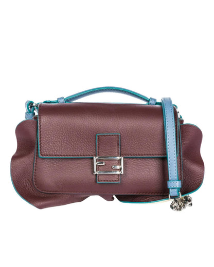 FENDI Doppia Micro Baguette Leather Bag