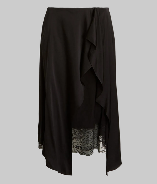 ACNE Studios Inouka Satin & Lace Skirt - Size 38