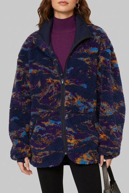 R13 Oversized Zip Up Fleece - Size M