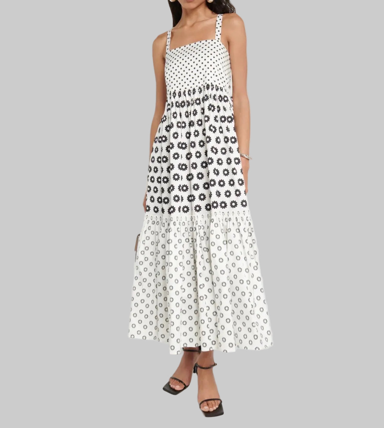 TORY BURCH Printed Floral Cotton Midi Dress - Size 12