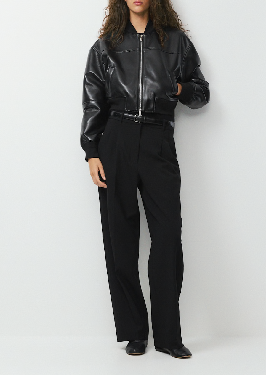Babaton Synergy Bomber UnReal Leather - Size S