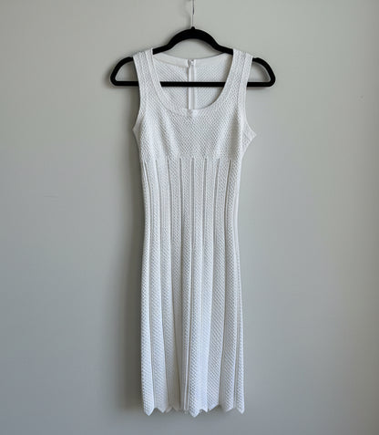 ALAIA White Bodycon Dress - Size 36