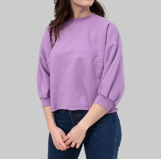RACHEL COMEY Purple Distressed Sweater - Size M