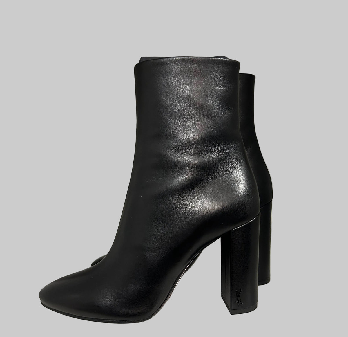 SAINT LAURENT Lou 70mm Ankle Boots - Size