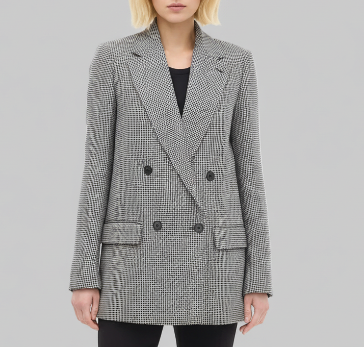 STELLA MCCARTNEY Houndstooth Blazer - Size 40