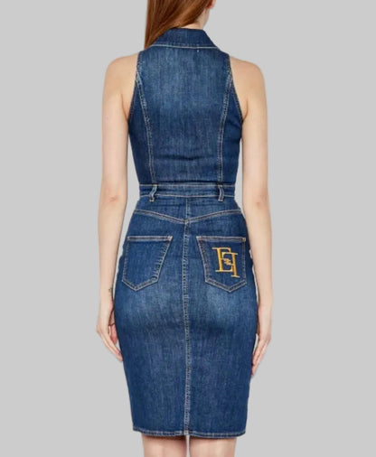 ELISABETTA FRANCHI Denim Dress - Size s
