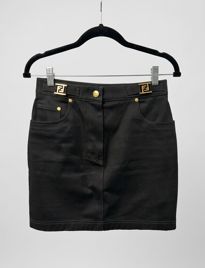 FENDI Denim Mini Skirt - Size 4