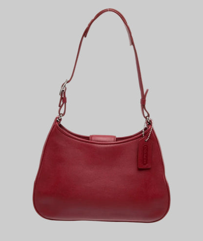 COACH Red Vintage Leather Shoulder Bag