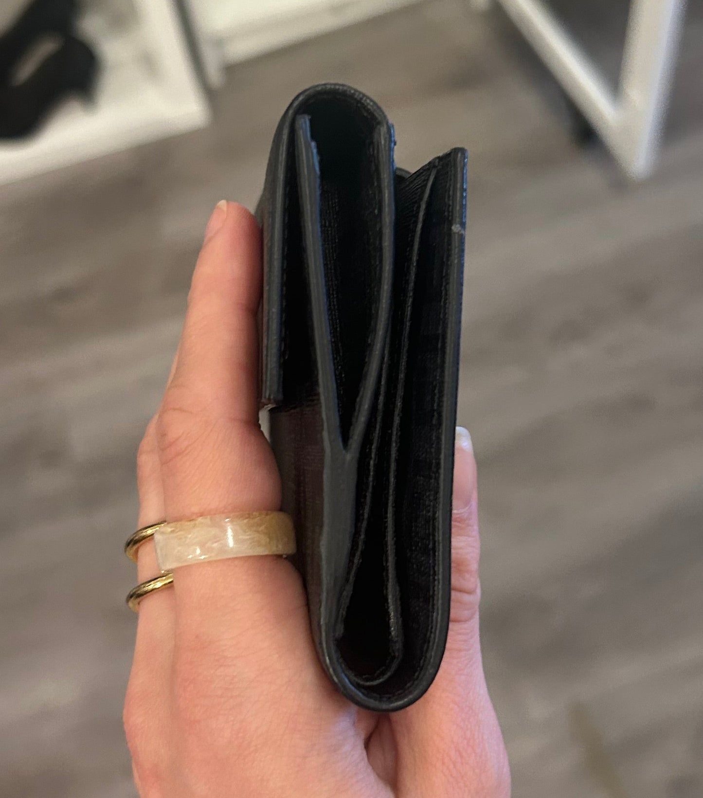 FENDI Zucchino Compact Monogram Wallet