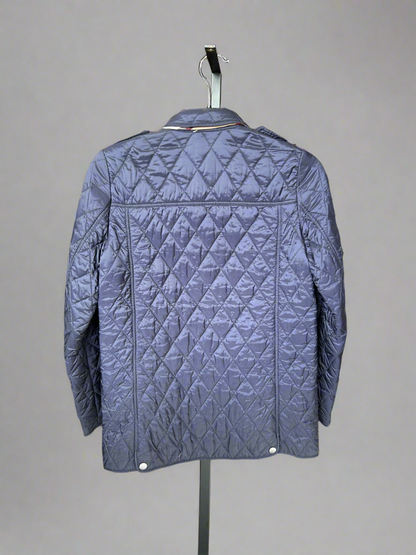 BURBERRY Navy Quilted Jacket - Size  S