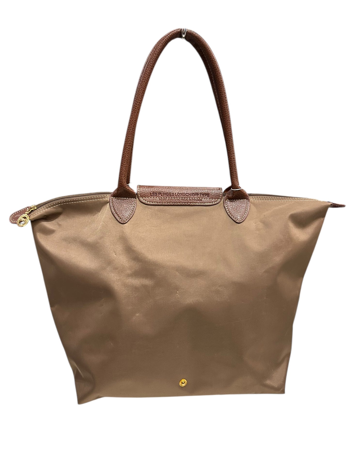 LONGCHAMP Brown Pilage Tote M