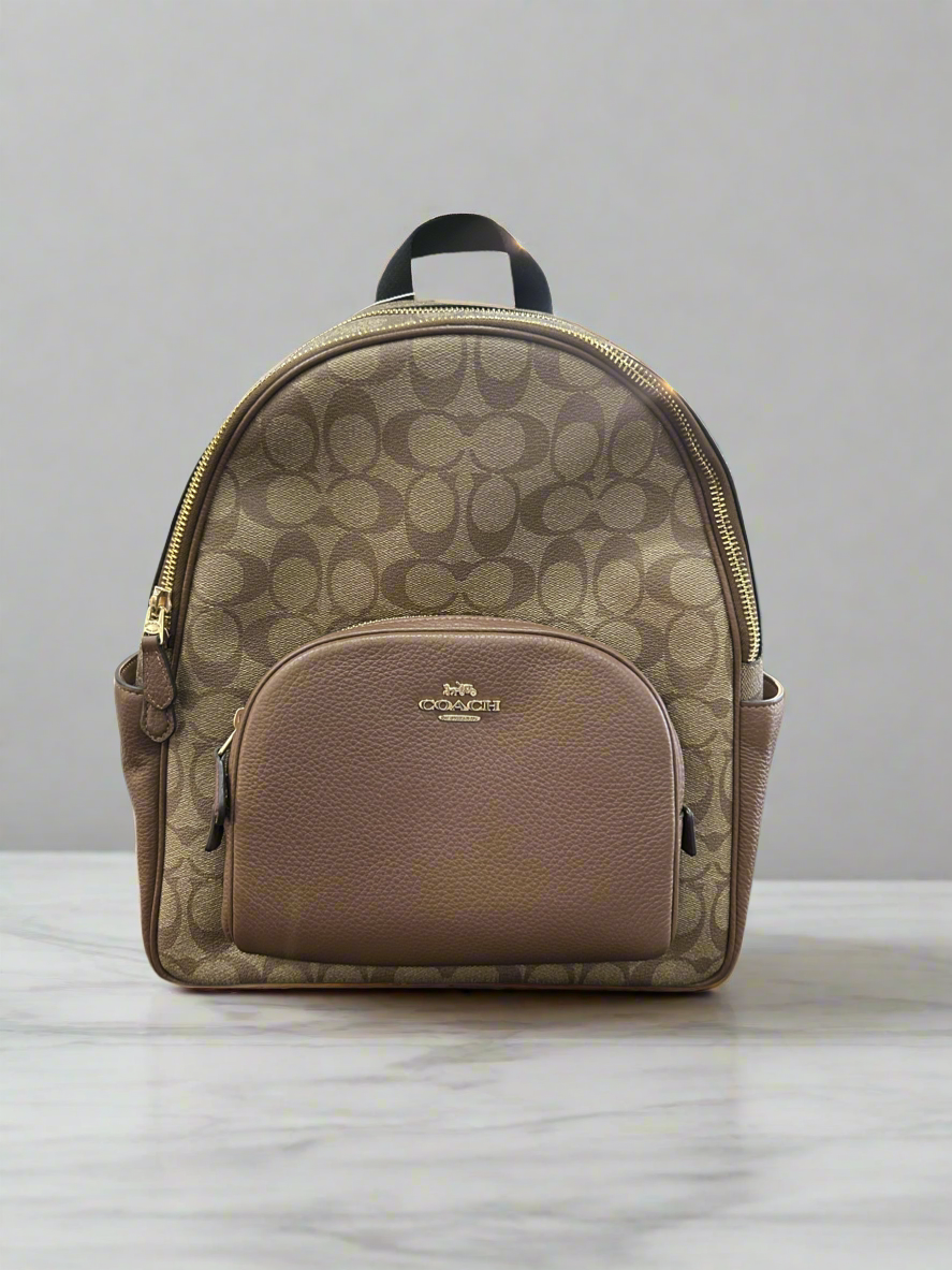 NEW* COACH Leather Monogram Backpack