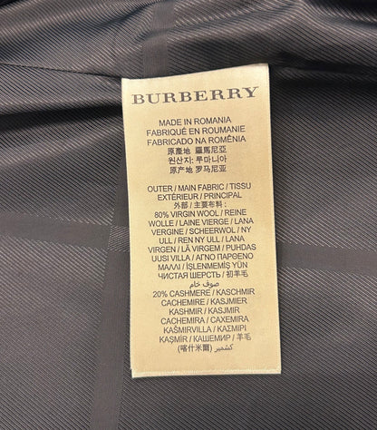 BURBERRY Black Wool & Cashmere Coat - Size 44 (xs)