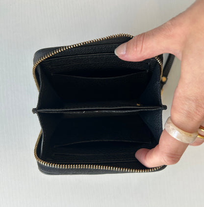 LOUIS VUITTON Black Empreinte Zippy Coin Purse