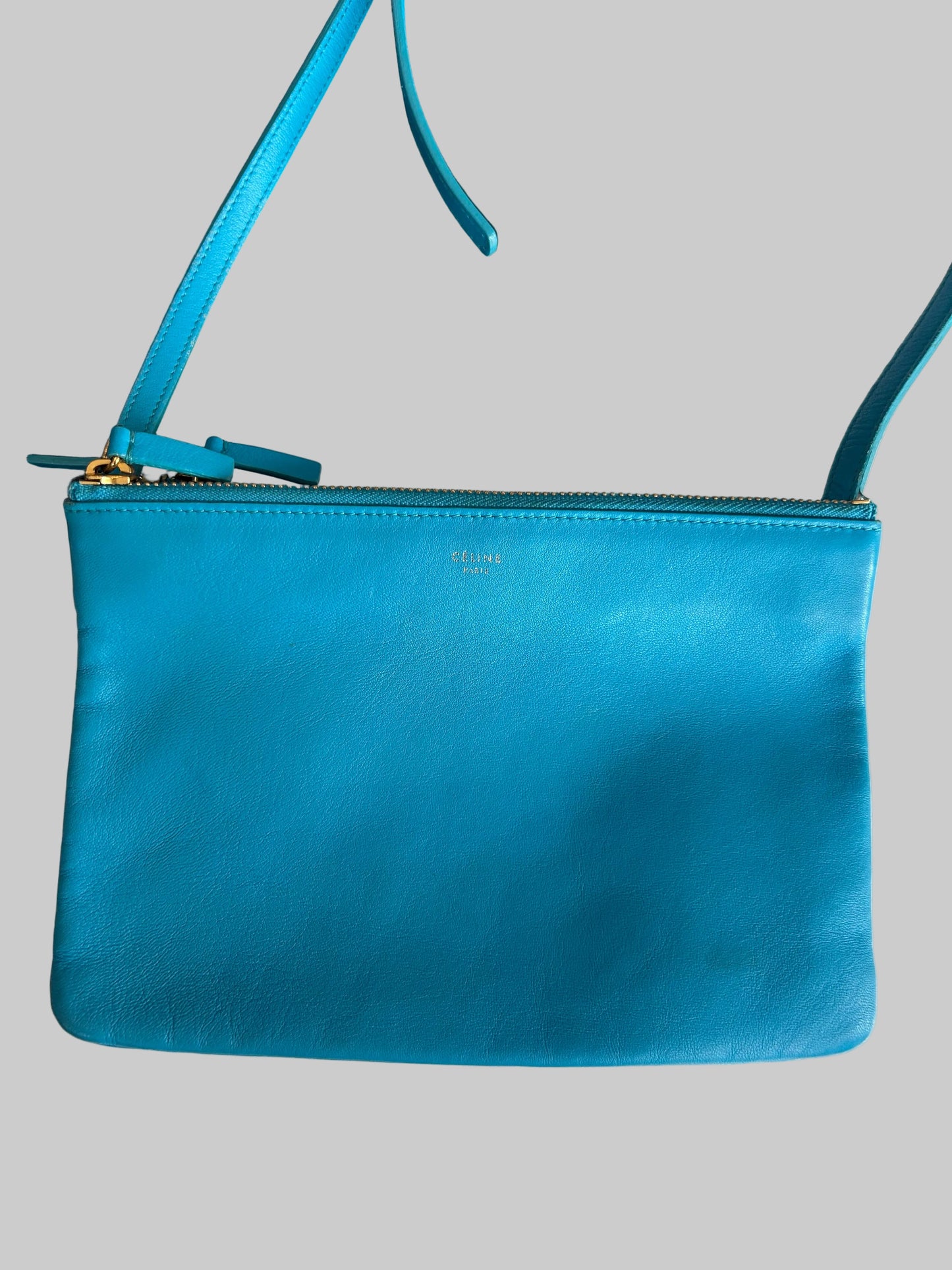 CÉLINE Blue Small Trio Crossbody