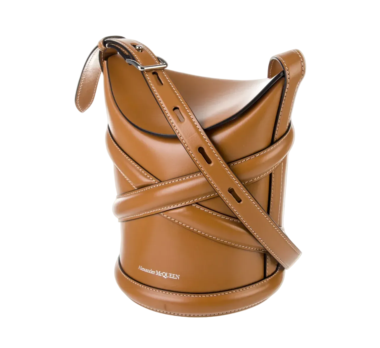 ALEXANDER MCQUEEN The Curve Bucket Bag