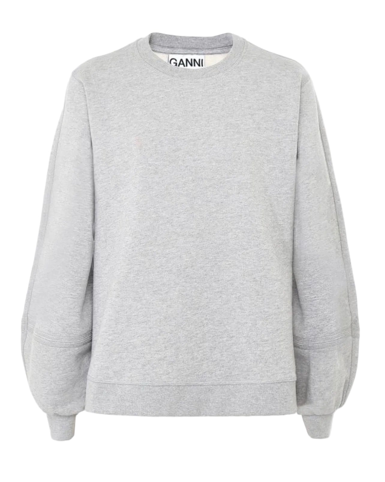 GANNI Grey Crew Sweatshirt - Size xs
