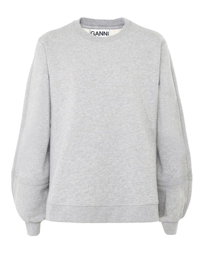 GANNI Grey Crew Sweatshirt - Size xs