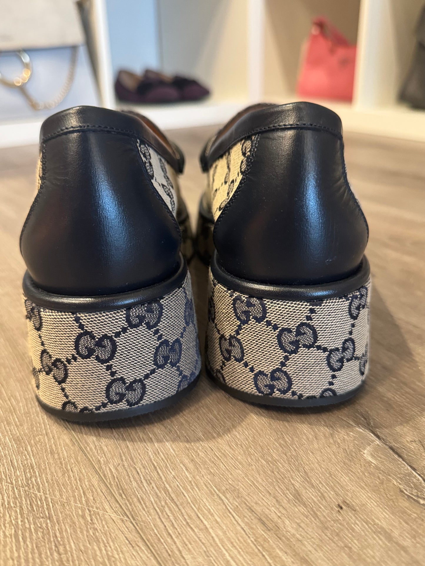 GUCCI Horsebit Platform Loafer - Size 40