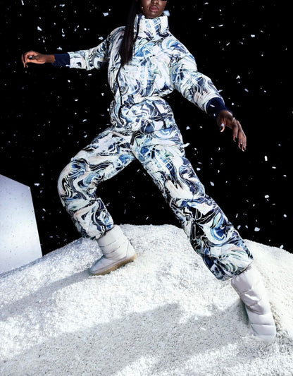 SWEATY BETTY Patterned Snowsuit - Size XL