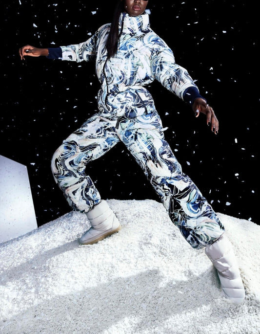 SWEATY BETTY Patterned Snowsuit - Size XL