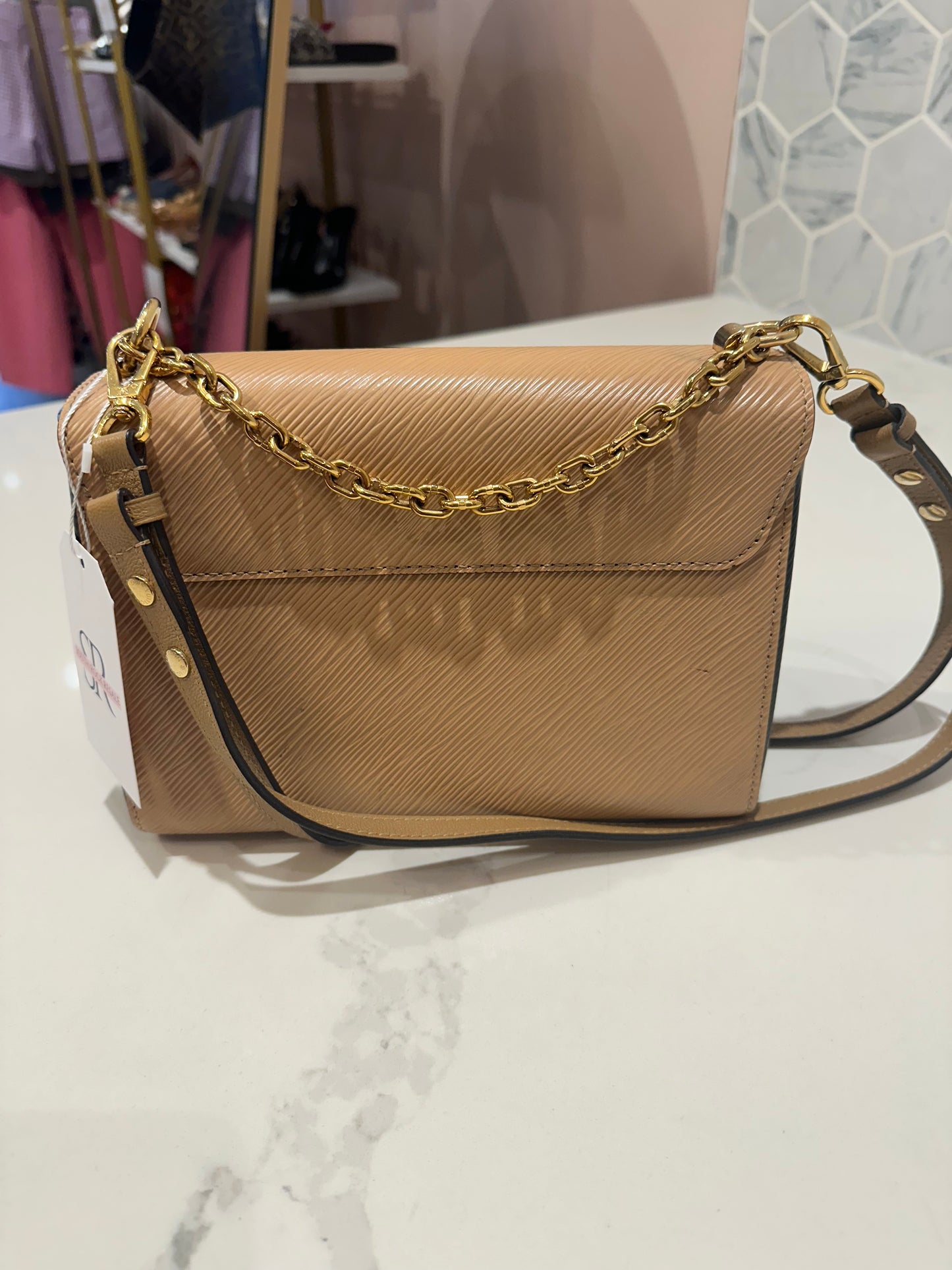 Louis Vuitton Twist MM Epi Leather Handbag