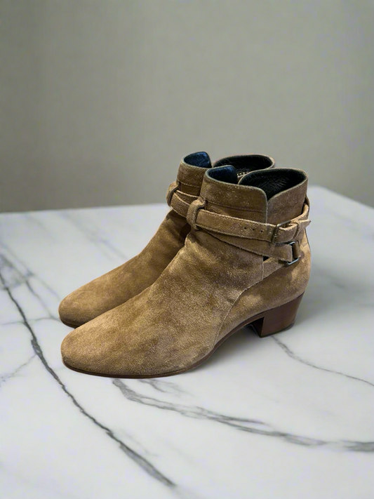 YVES SAINT LAURENT Suede Ankle Boot - Size 36