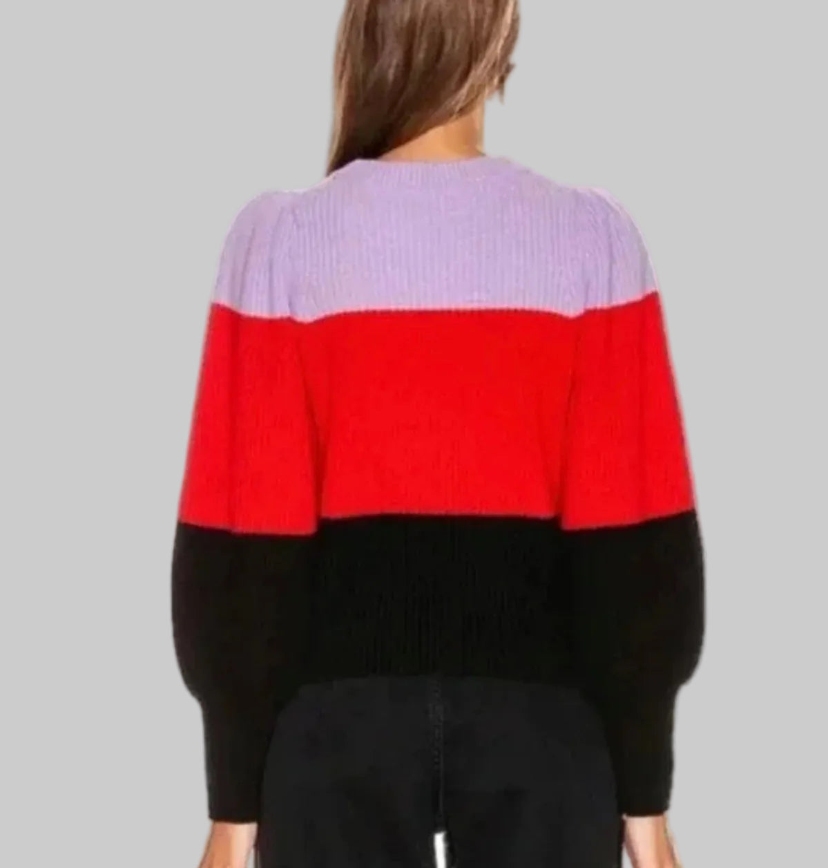 A.L.C. Striped Colour Block Sweater - Size xs