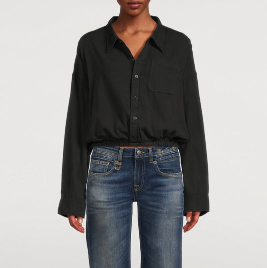 R13 Cinched Waist Button Up - Size S