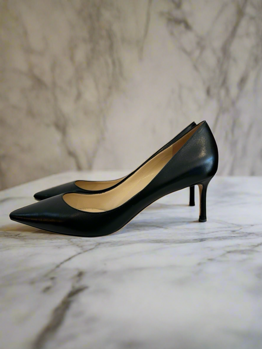 JIMMY CHOO Black Pumps - Size 40.5