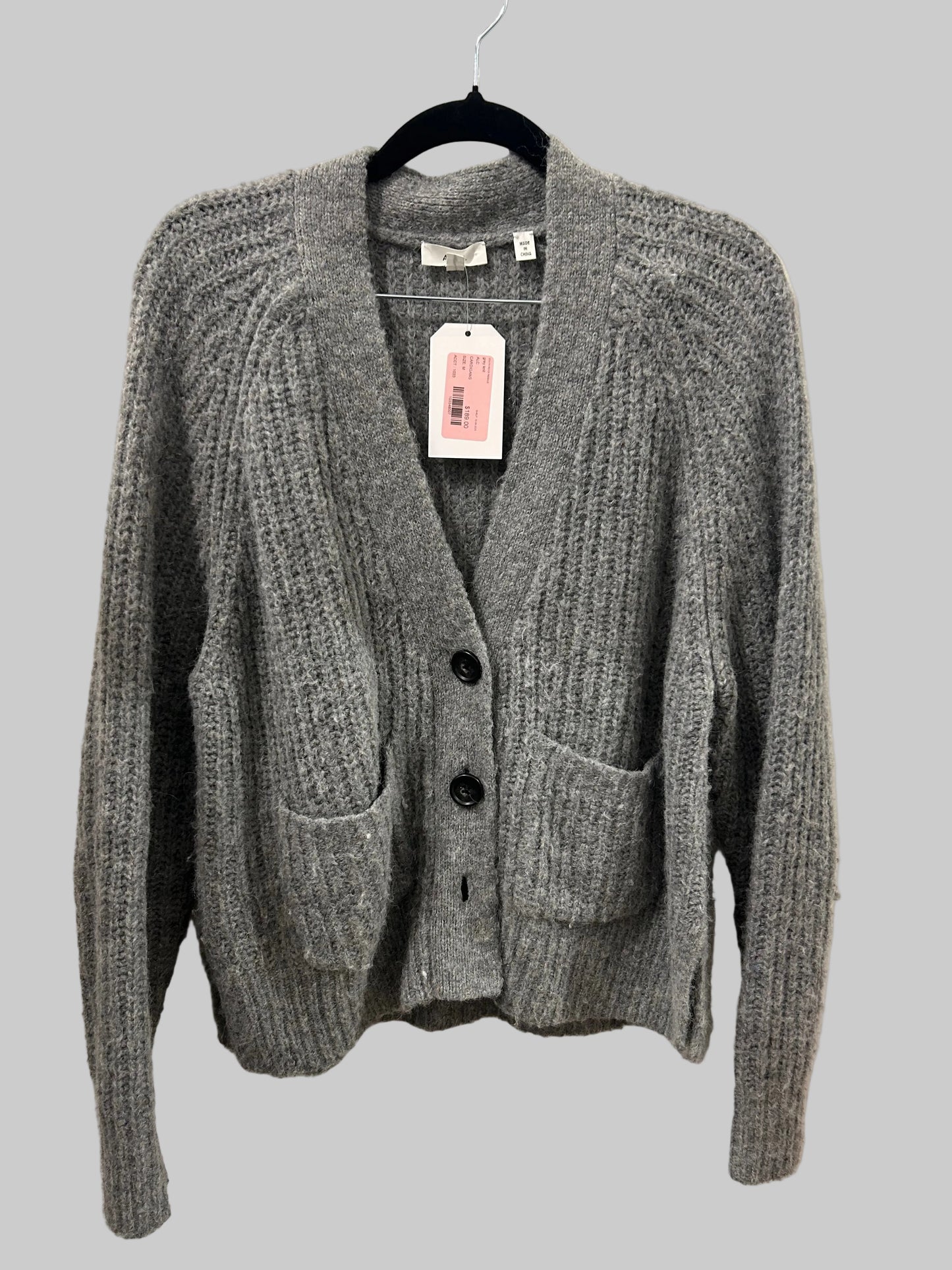 A.L.C. Grey Knit Cardigan - Size M