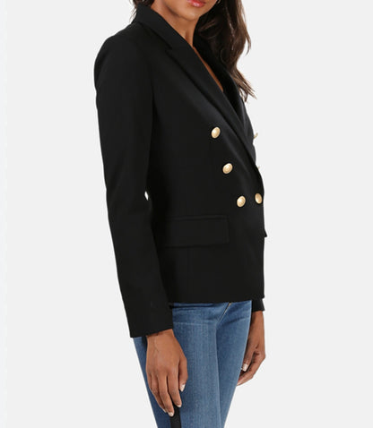 LAGENCE Black Kenzie Double Breasted Blazer - Size 4