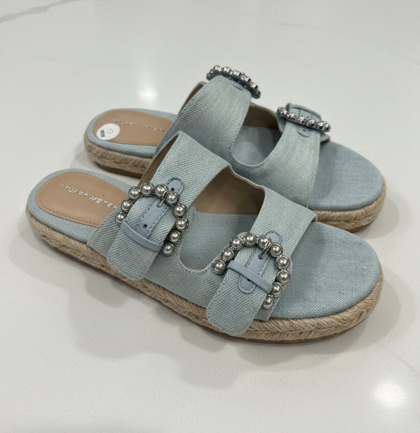 STUART WEITZMAN Toni Pearl Sandals - Size 6