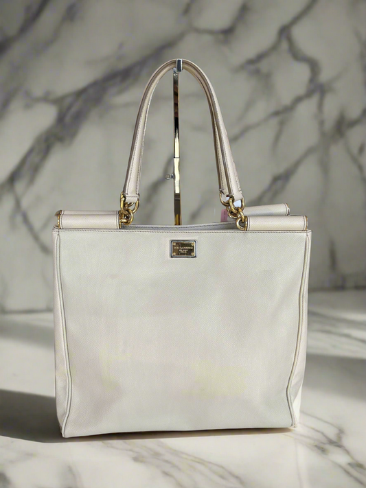 DOLCE & GABBANA White Miss Sicily - no strap