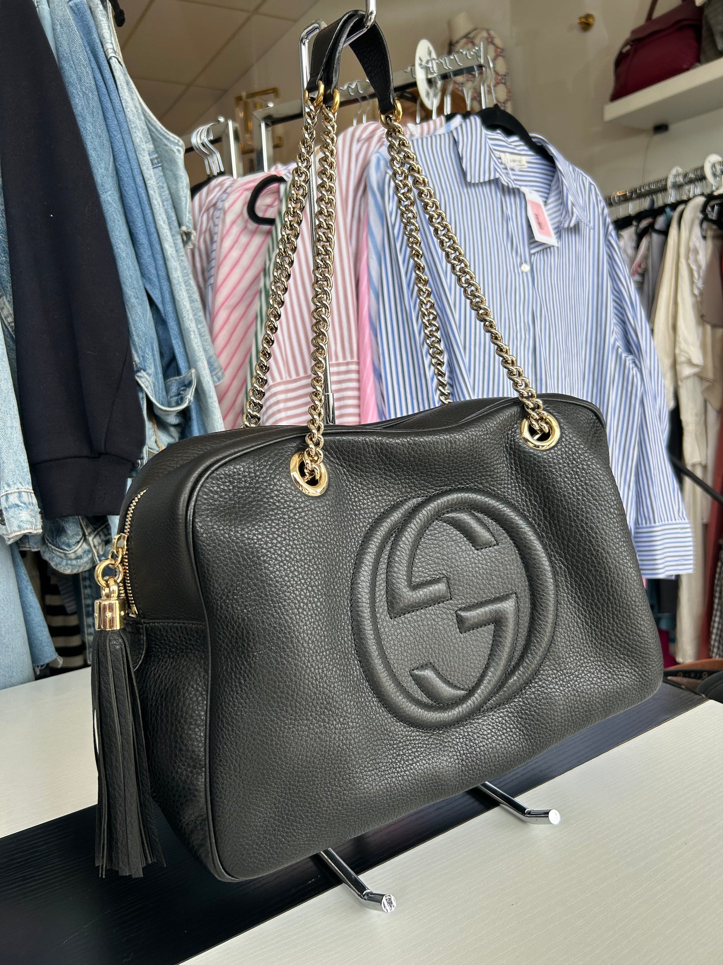 GUCCI SoHo Leather Shoulder Bag