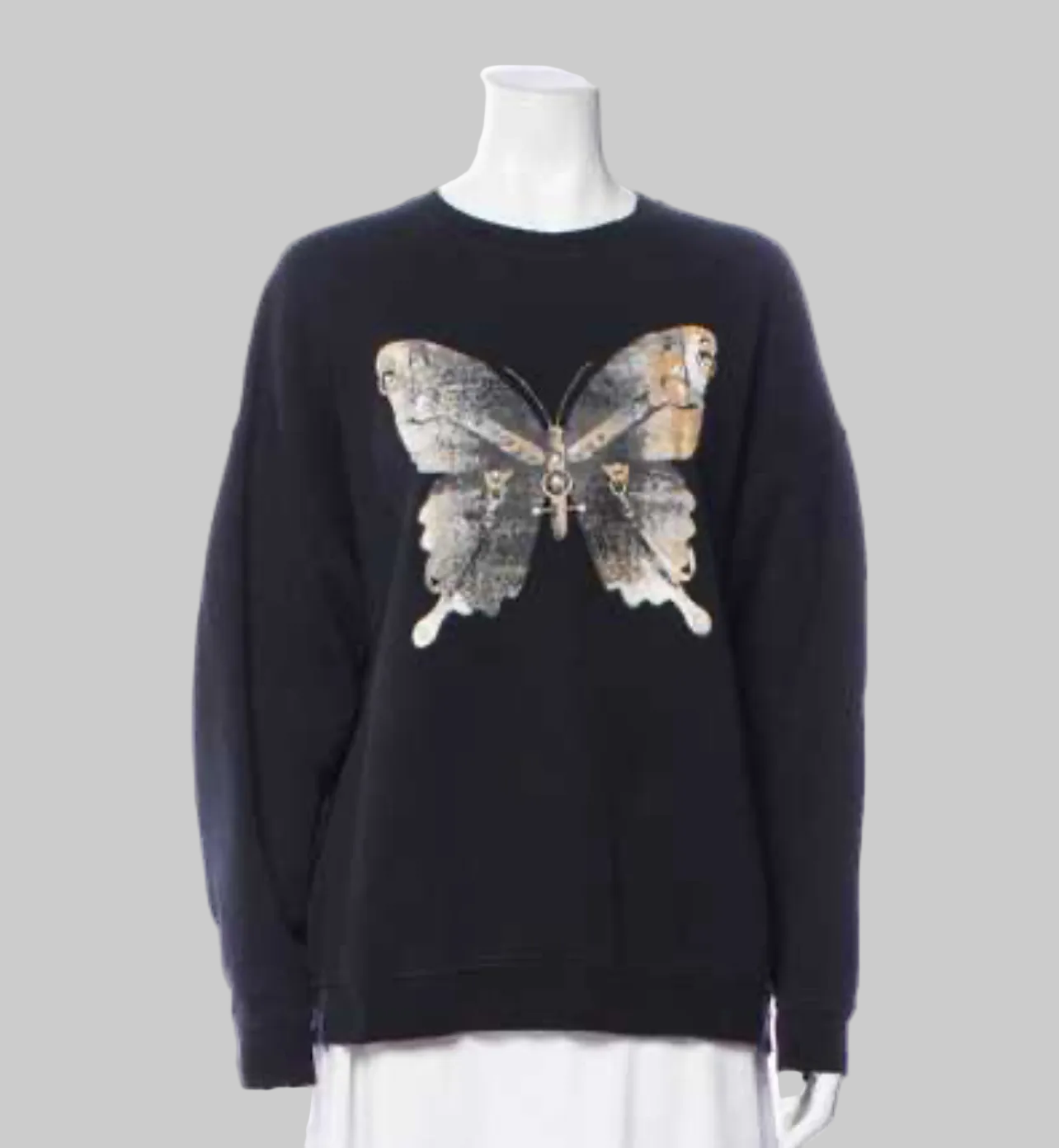 R13 Bondage Butterfly Oversized Crewneck - Size S