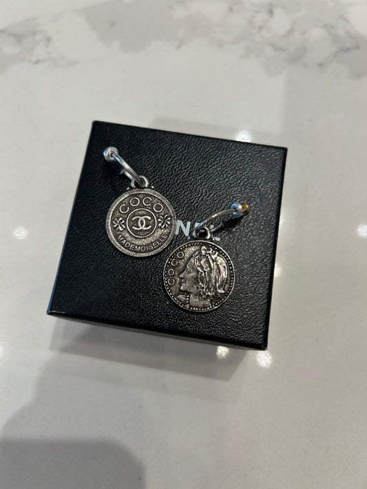 CHANEL Upcycled Coin Earrings