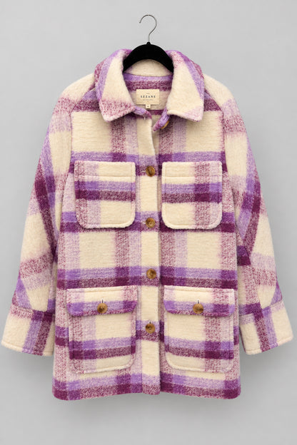 SEZANE Plaid Jacket - Size 34 (US2)