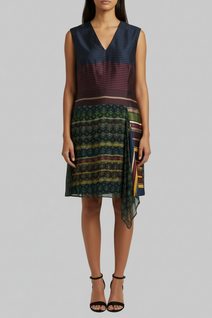 DRIES VAN NOTEN Patterned Dress - Size 40