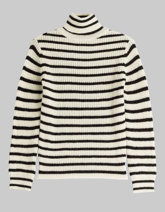 IRO Striped Turtleneck Sweater - Size S