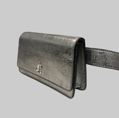 JIMMY CHOO Varenne Metallic Belt Bag