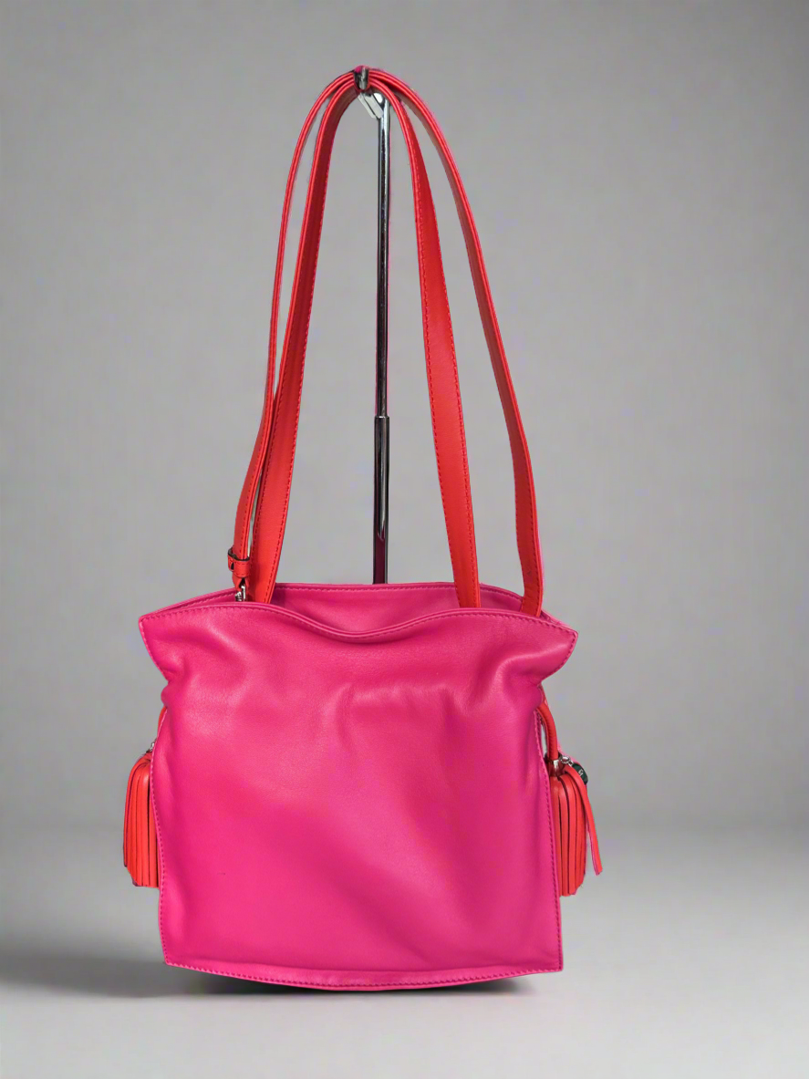 LOEWE Flamenco Leather Shoulder Bag