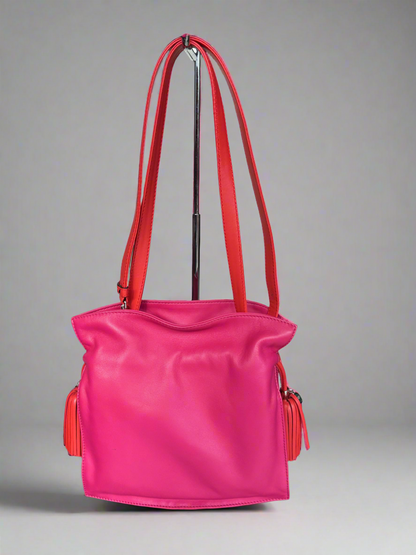 LOEWE Flamenco Leather Shoulder Bag