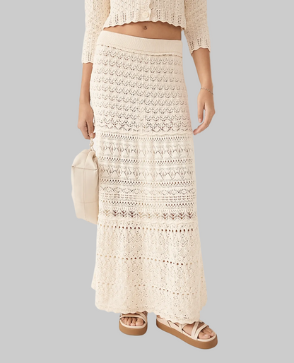 BA&SH Jupe Josh Crochet Maxi Skirt - Size M